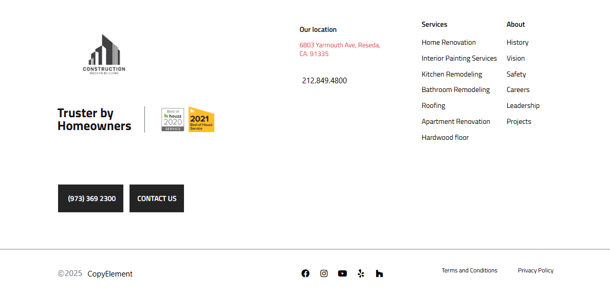 Architectural Interior Design - Footer 2