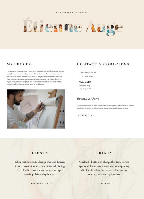 Elementor kit - Illustrator - Contact