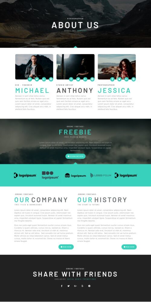 Elementor kit - Videographer - About Us