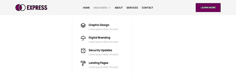Mega Menu c3377