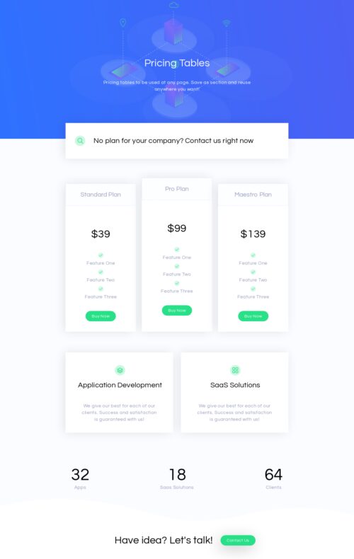 SaaS App - Pricing