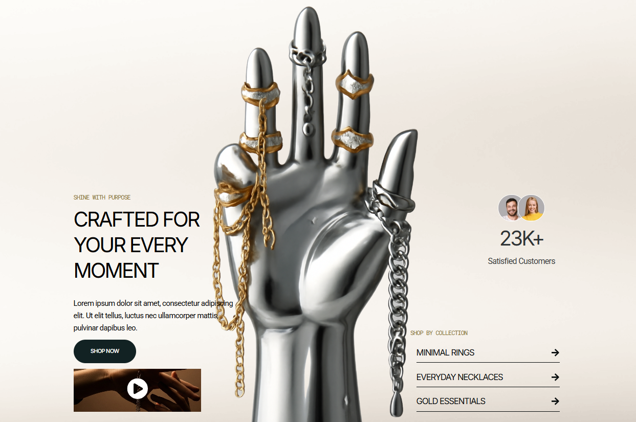 Jewellery Ecom Hero