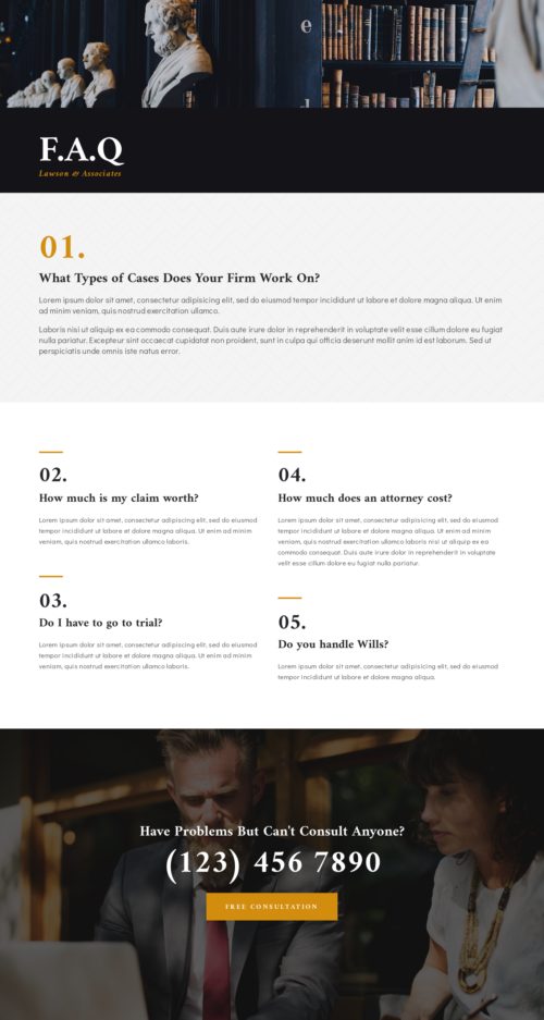 Law Firm - FAQ 1