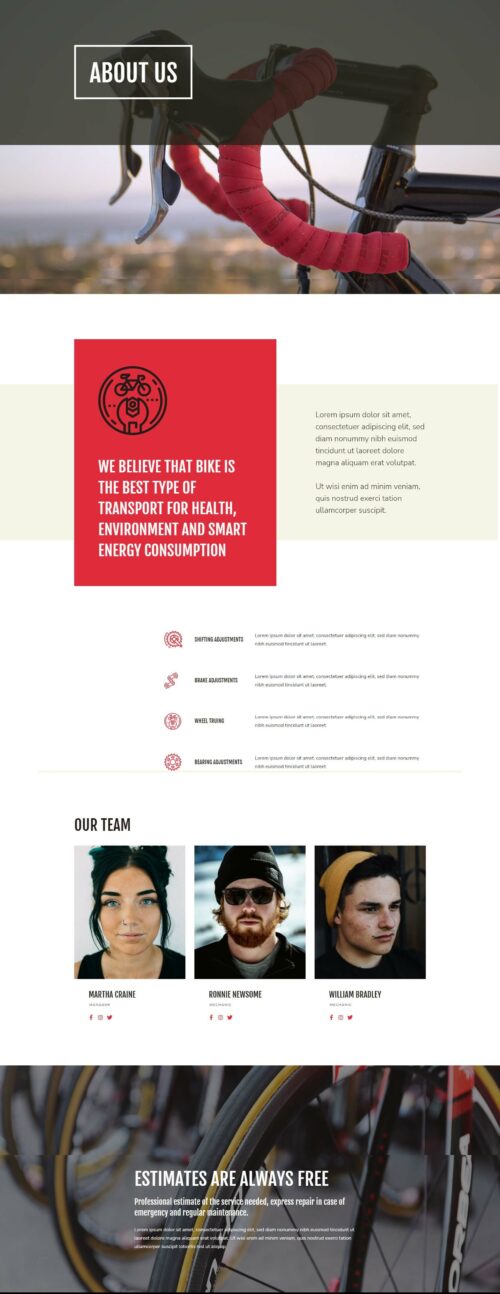 Bike Repairs Rentals - About us