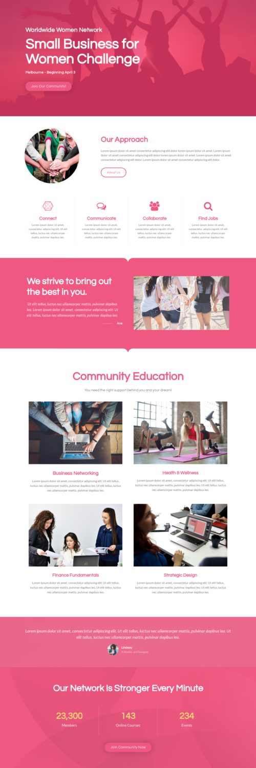 Women's Networking - Home