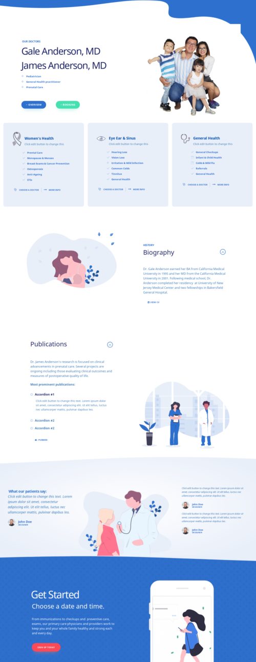 Modern Clinic - Doctor Profile