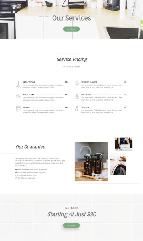 House Cleaning Company - Services 1