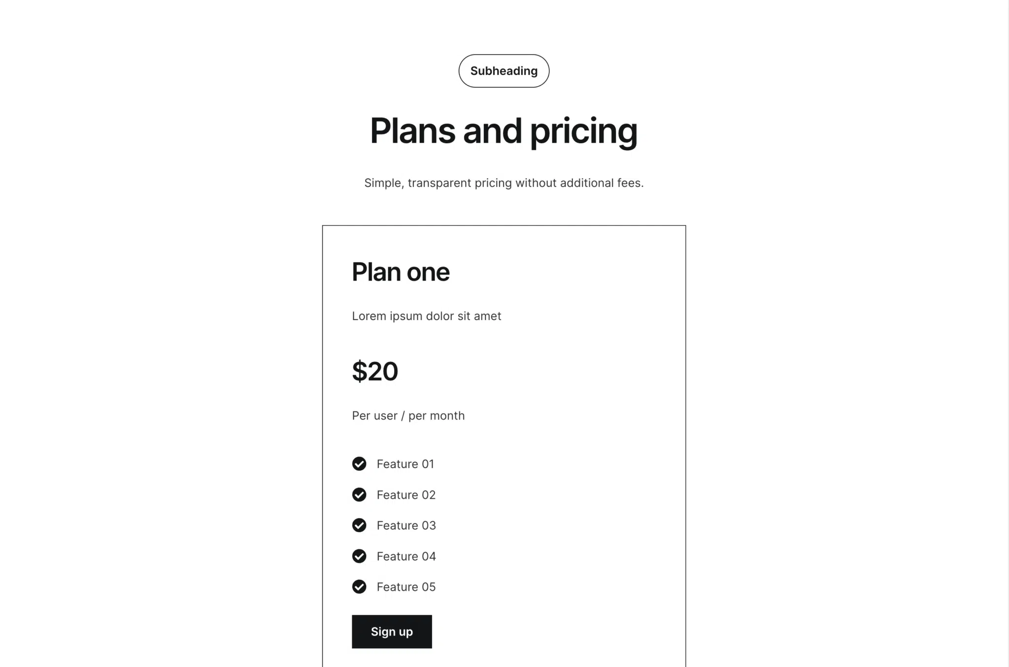 Pricing 100