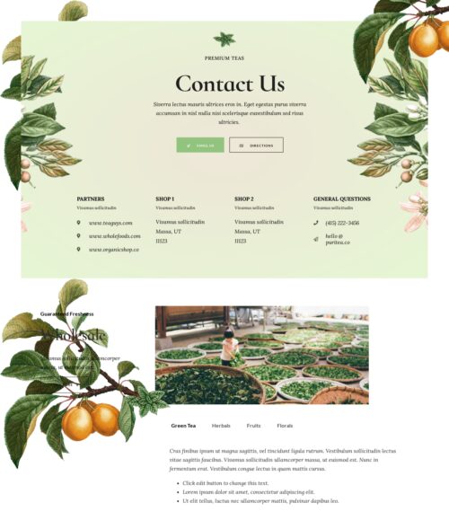 Tea Shoppe - Contact us