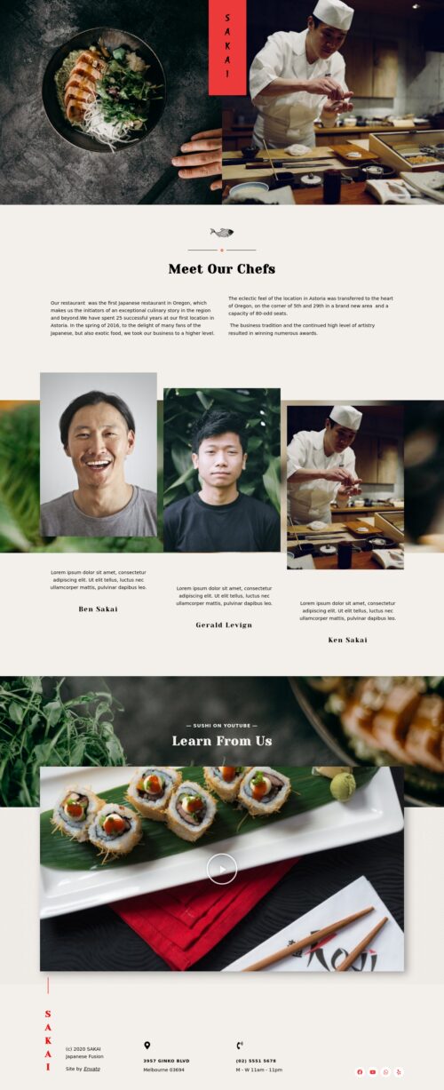 Sushi Restaurant - team