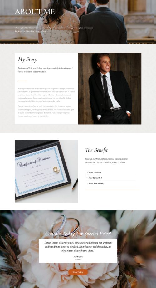 Marriage Celebrant - About 1