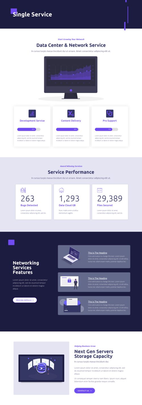 Internet Company - Single Services