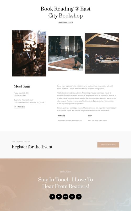Self Published Author - Event single 1