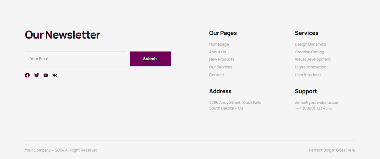Footer c2446