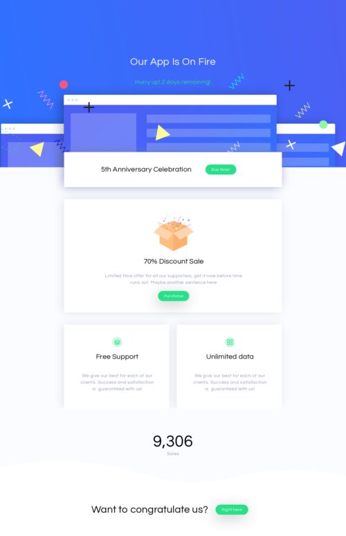 SaaS App - Sale offer