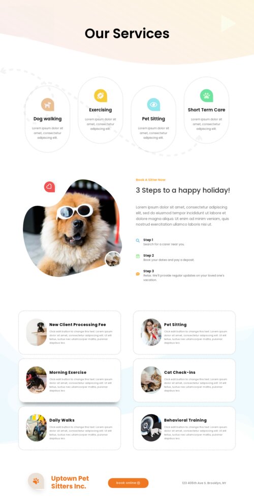 Pet sitters - Services