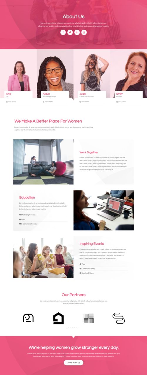 Women's Networking - About 