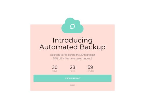 Mobile App Popup