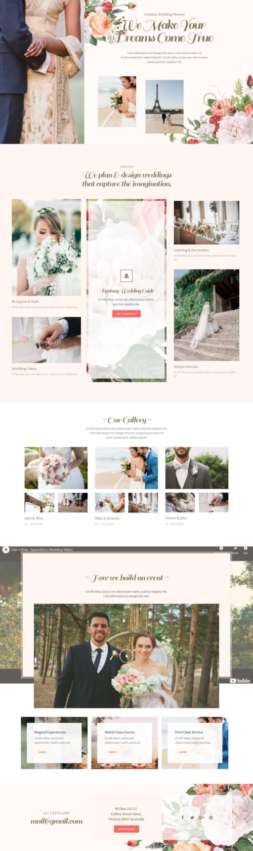 Wedding Planner - Home 1