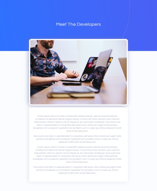 SaaS App - About