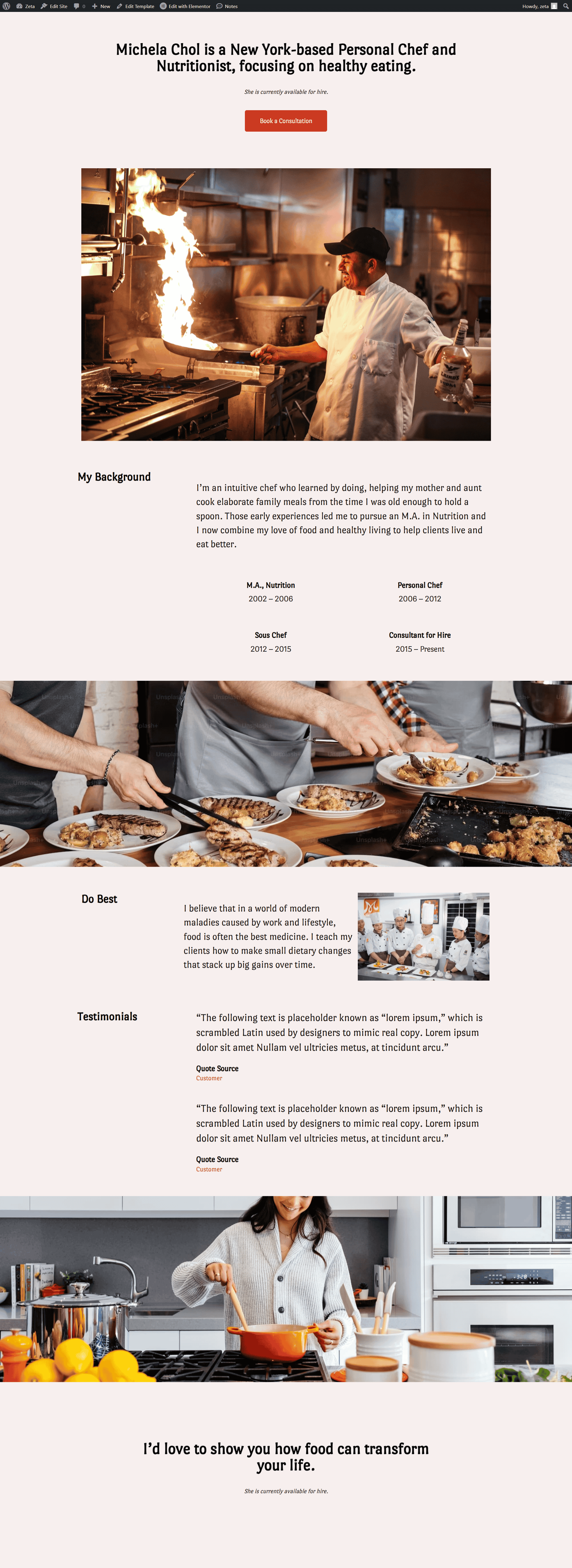 Personal V1 - Chef