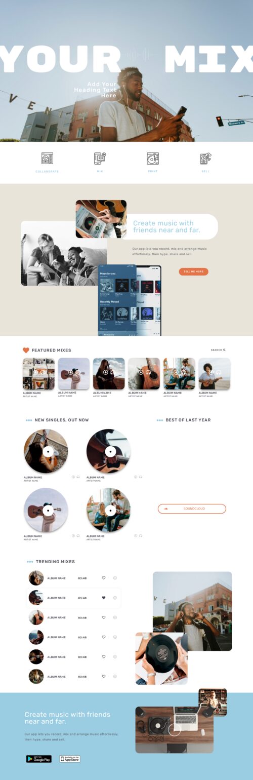 Music App - Home 