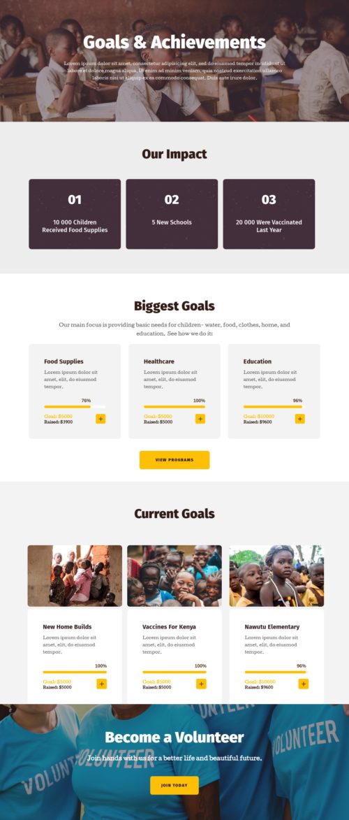 Charity Achievement