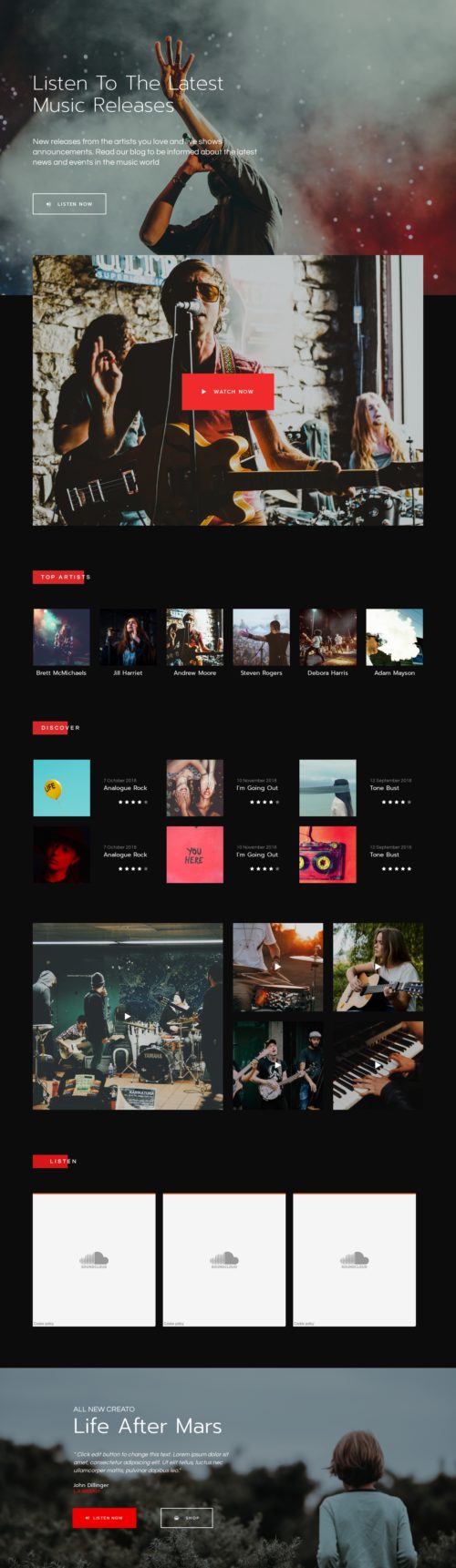 Indie Record Label - Home 4