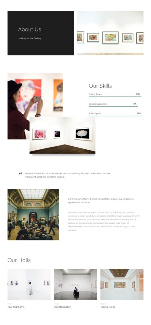 Art Gallery - About gallery 2