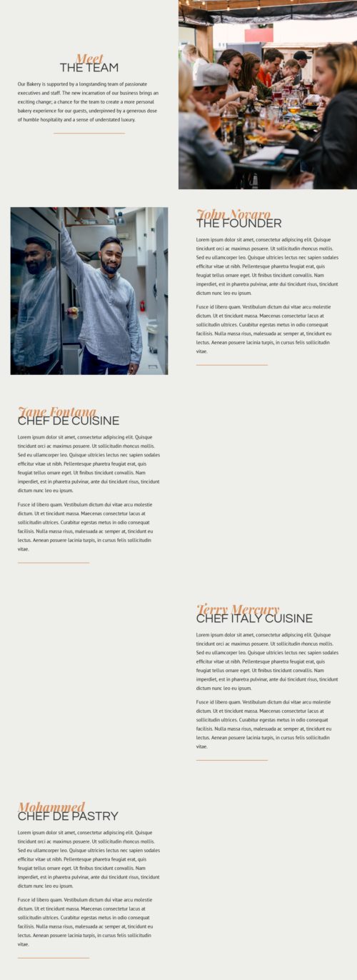 Bakery - Meet the team 2