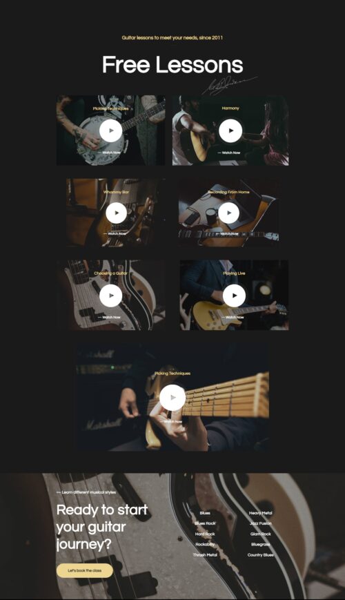 Music Lessons Video Lessons
