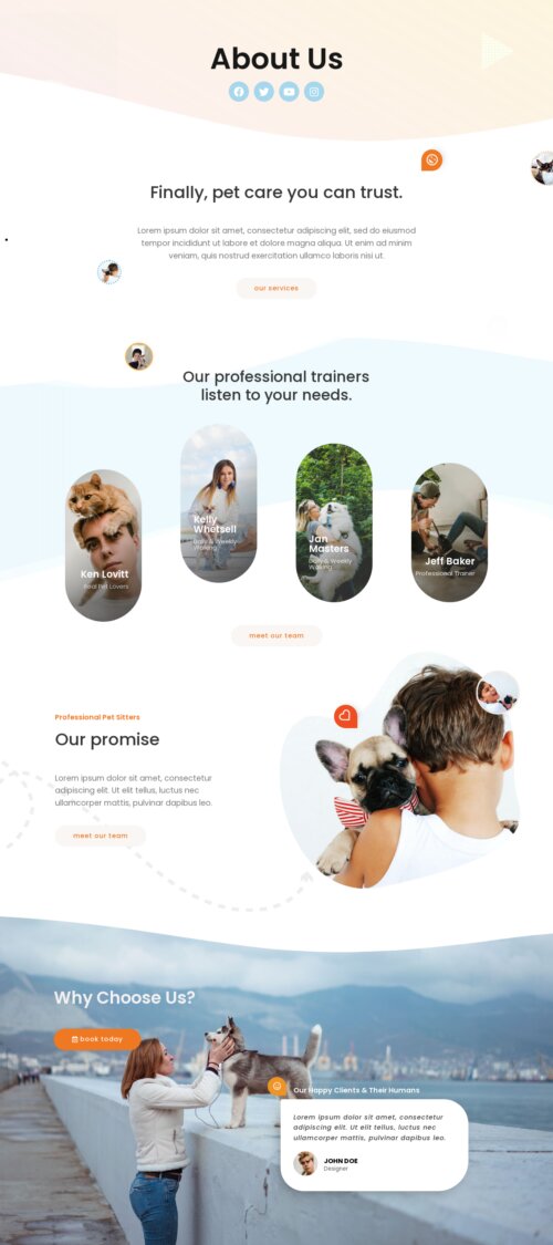 Pet sitters - About us