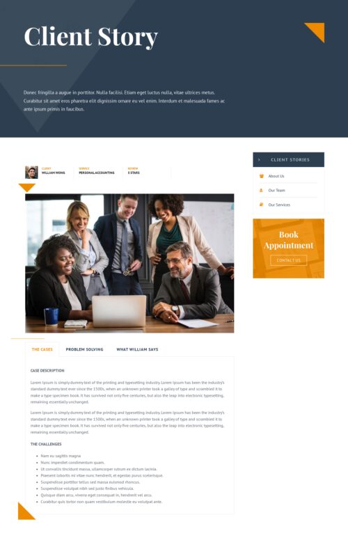 Accounting Firm - Client Stories details