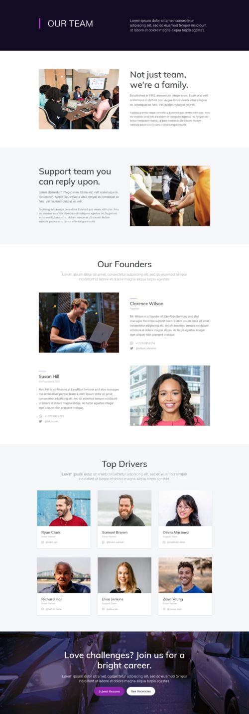 Local Ride Share - Our Team 