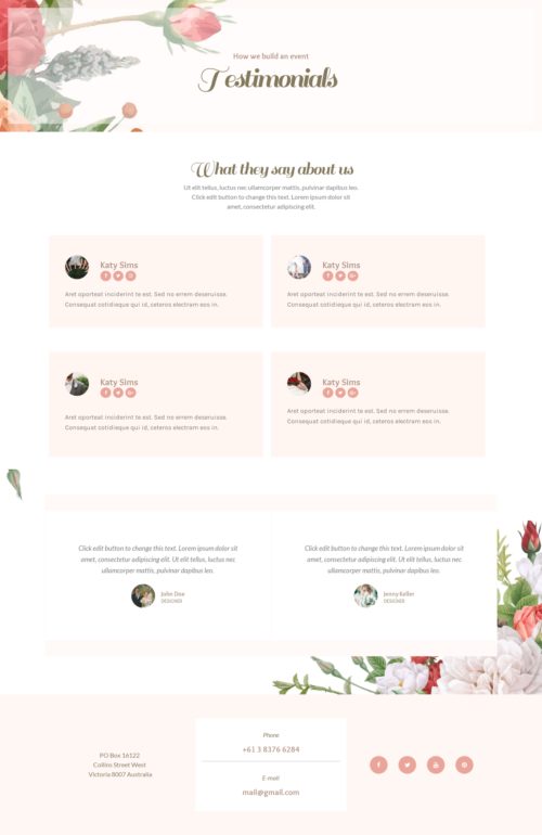 Wedding Planner - Testimonials