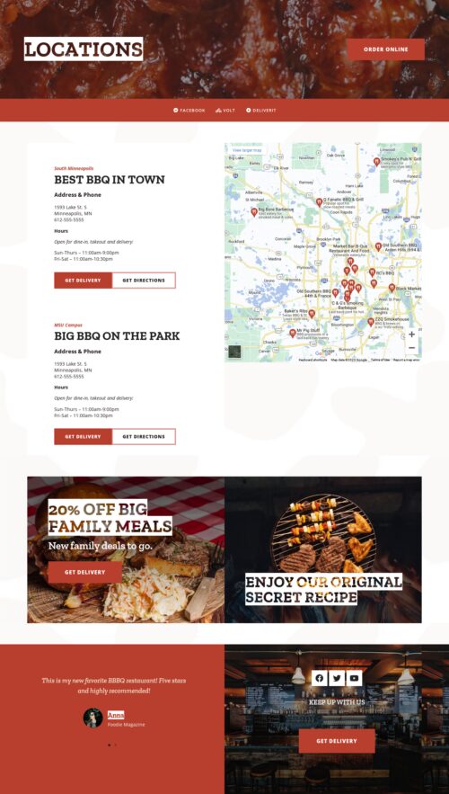 BBQ Restaurant - Locations