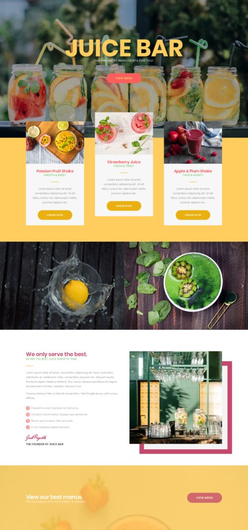 Juice Bar - Home 1