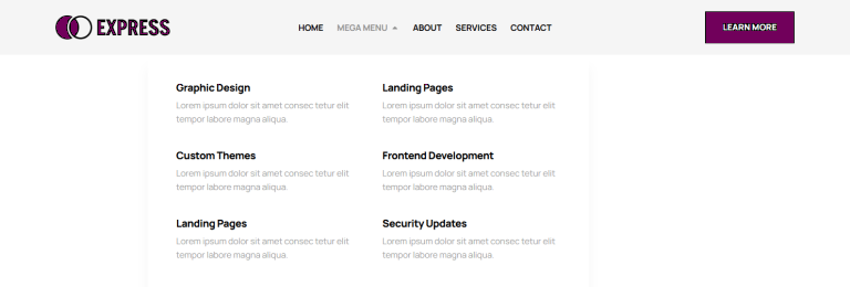 Mega Menu c3376