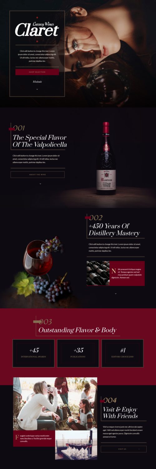 Wine Brand Home 1