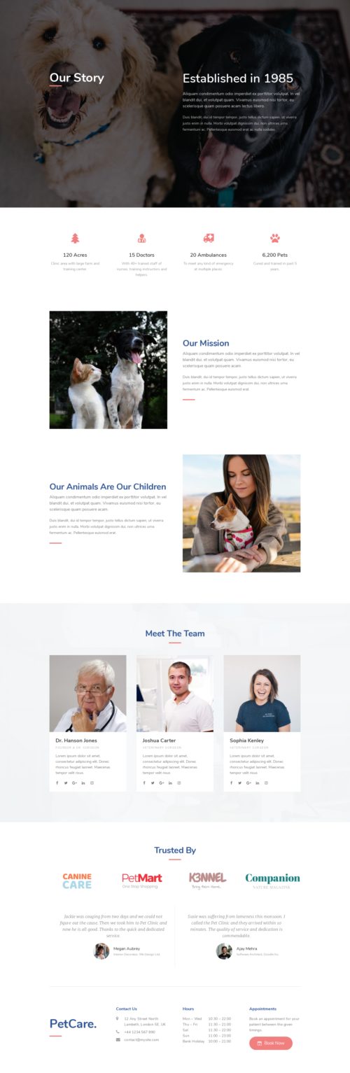 Veterinary - Our story