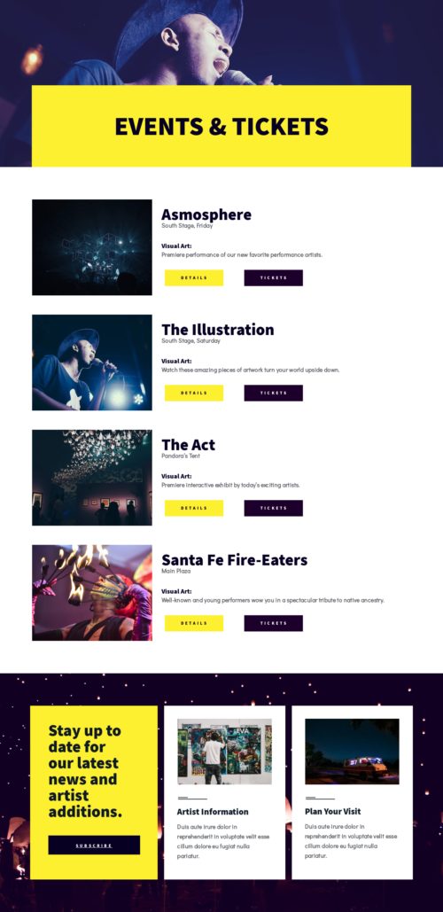Arts Festival - Events