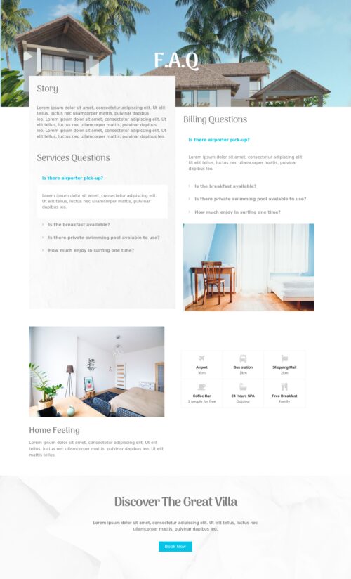 Holiday Rental FAQ