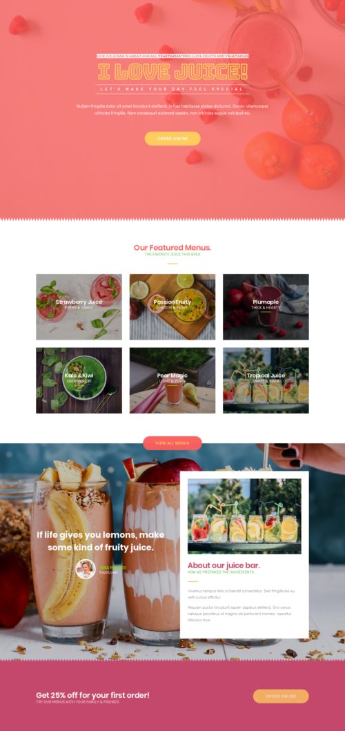 Juice Bar - Home 2