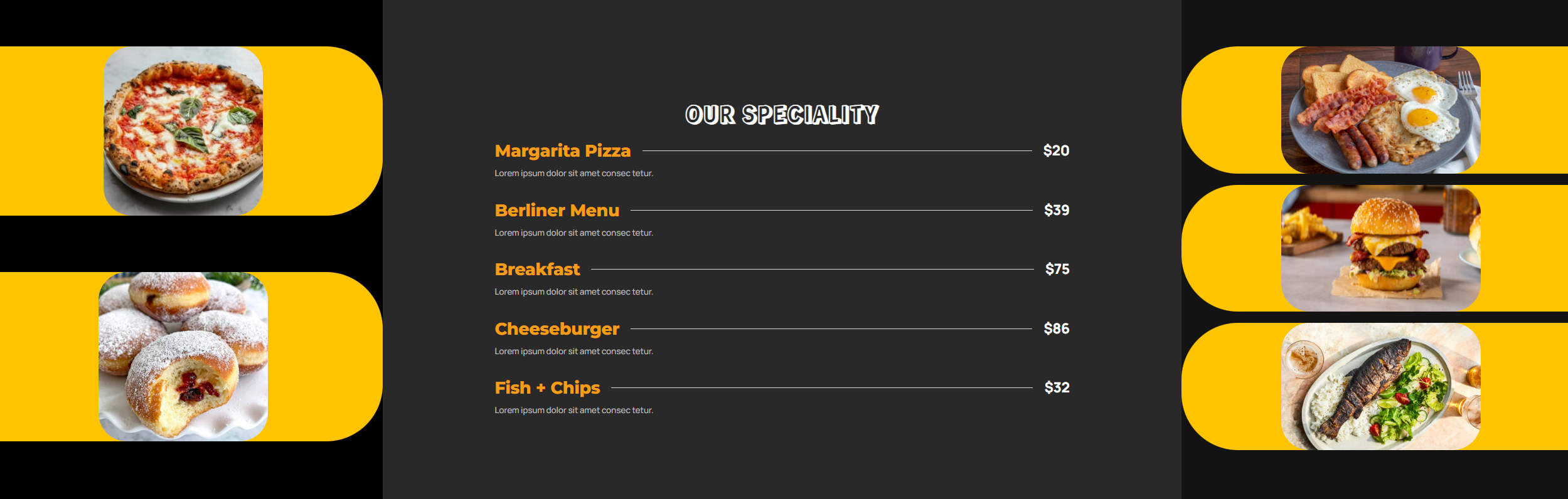 Pricing Menu 770
