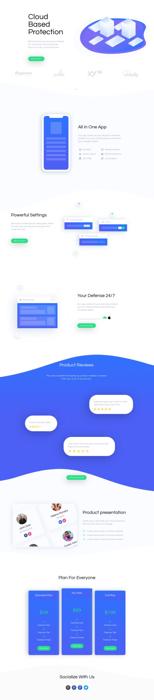 SaaS App - Home 1