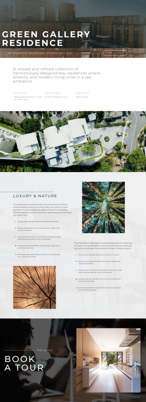 Sustainable Housing - Project Details