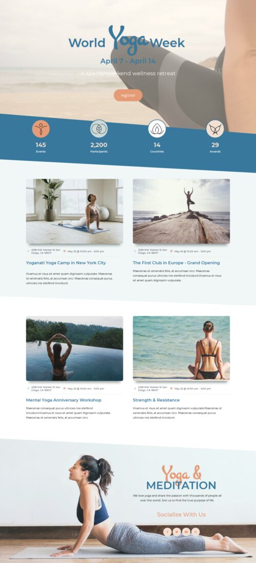 yoga studio- Event