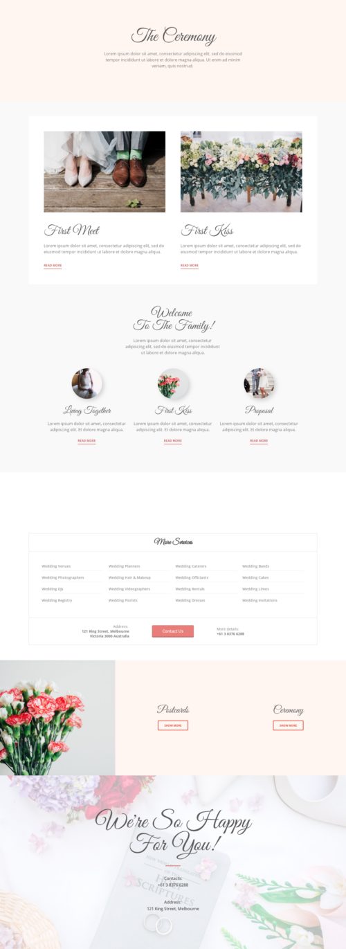 Wedding - The ceremony