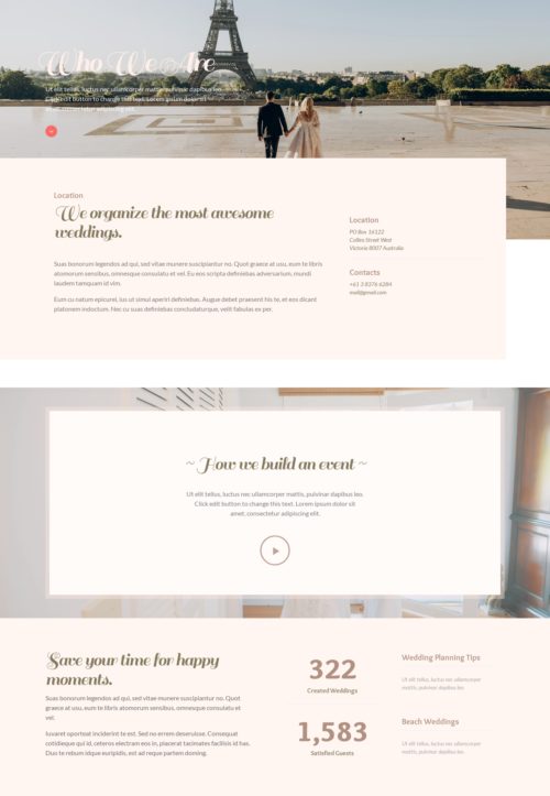 Wedding Planner - About