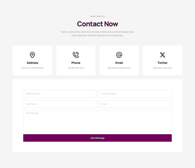 Contact c845